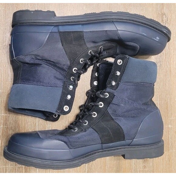 Hunter Originals insulated commando boots in Navy Blue Men\'s Size 13 UK 12 main image 4